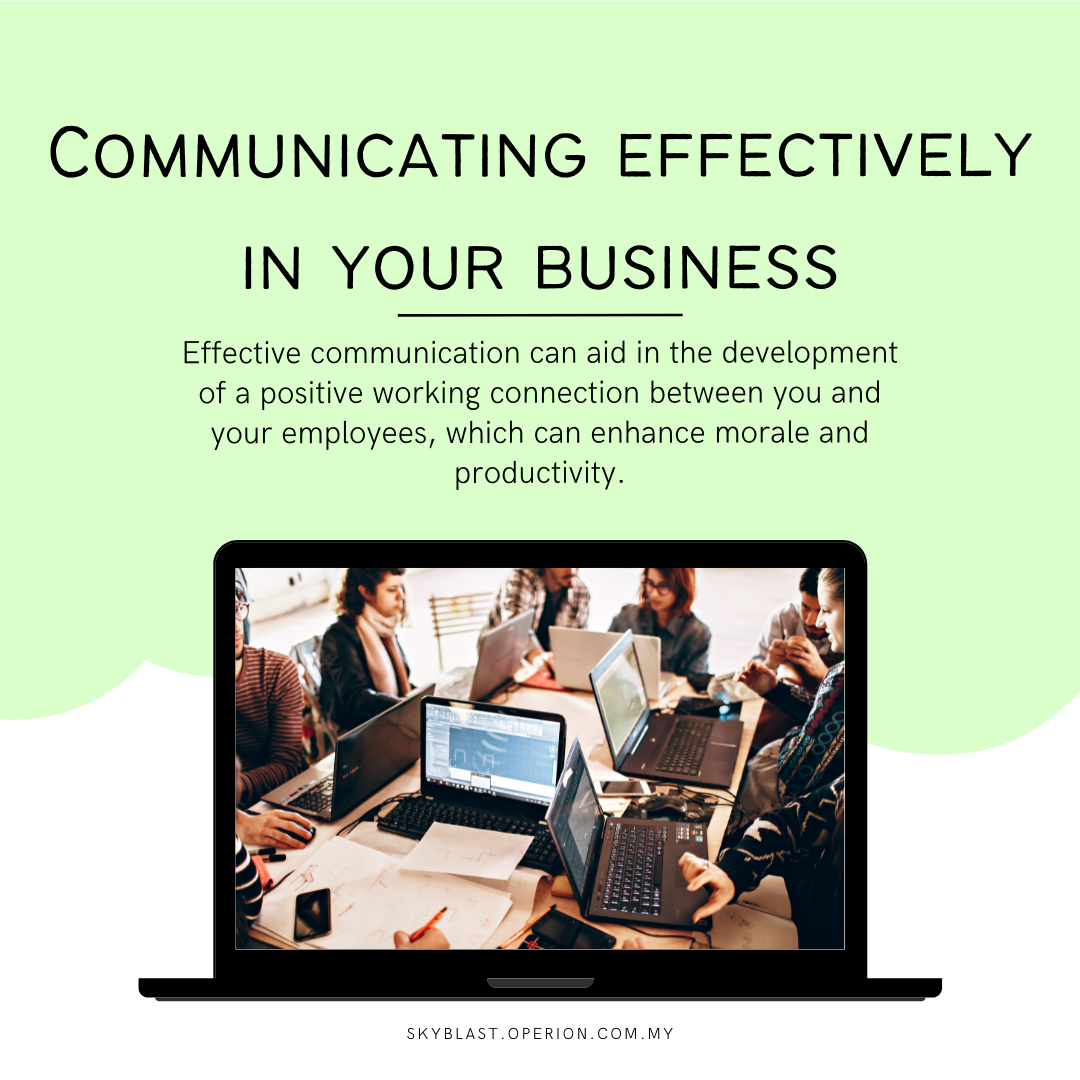 Communicating effectively in your business